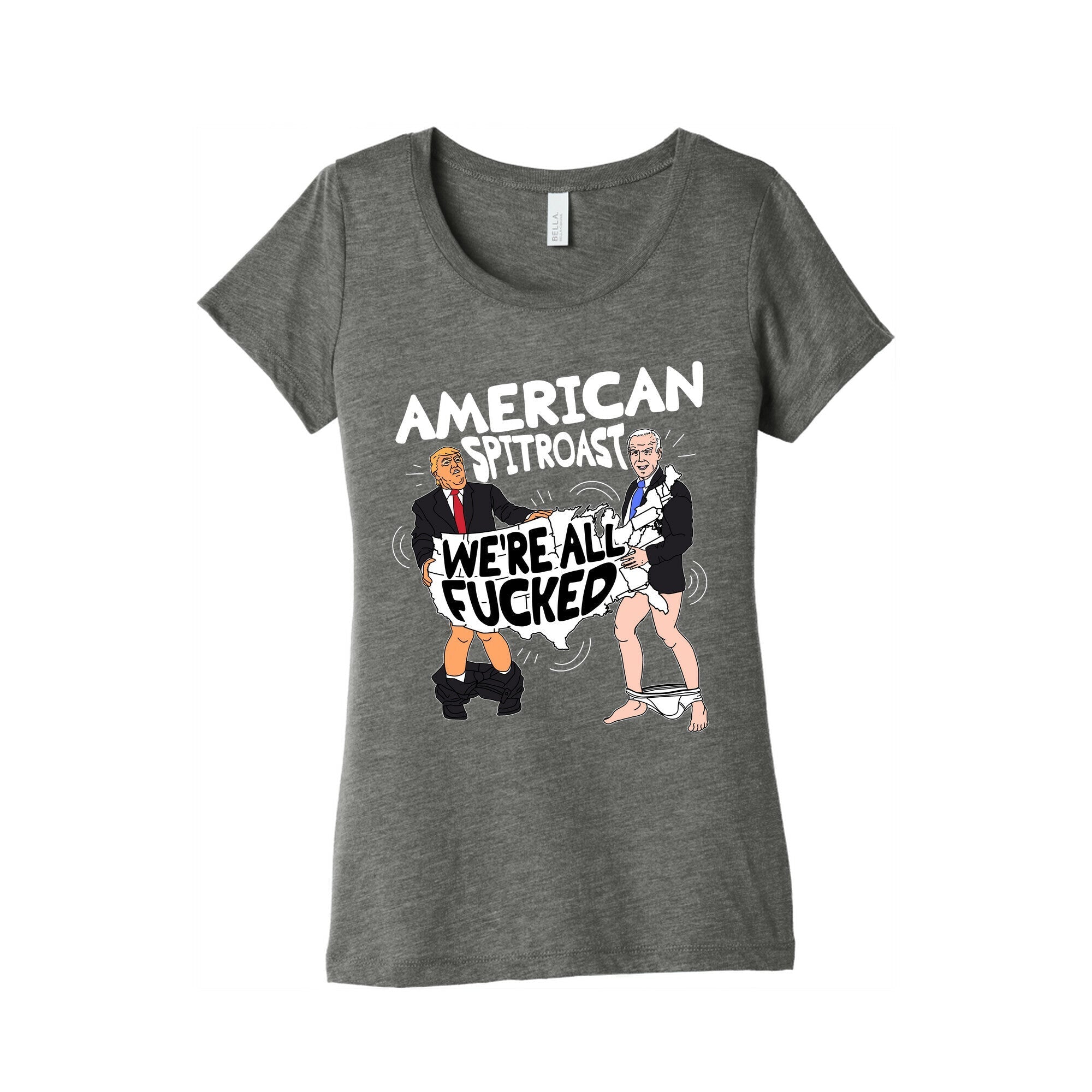American Spit Roast Womens Triblend Tee Hoodie, Sweatshirt | CoreVibeTees.com (Image 1)