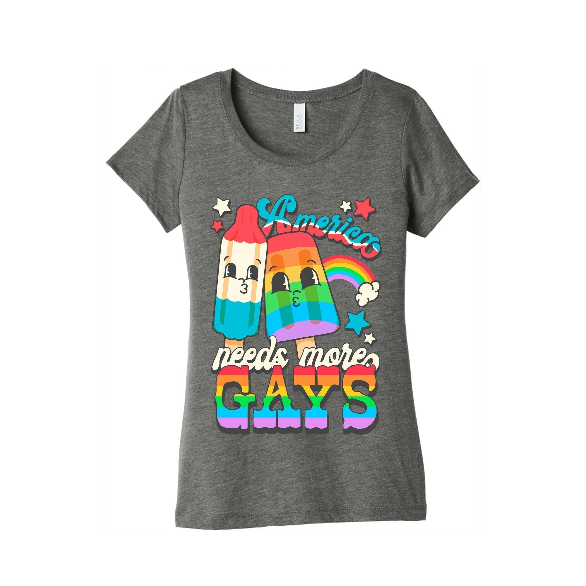 America Needs More Gays Womens Triblend Tee Hoodie, Sweatshirt | CoreVibeTees.com (Image 1)