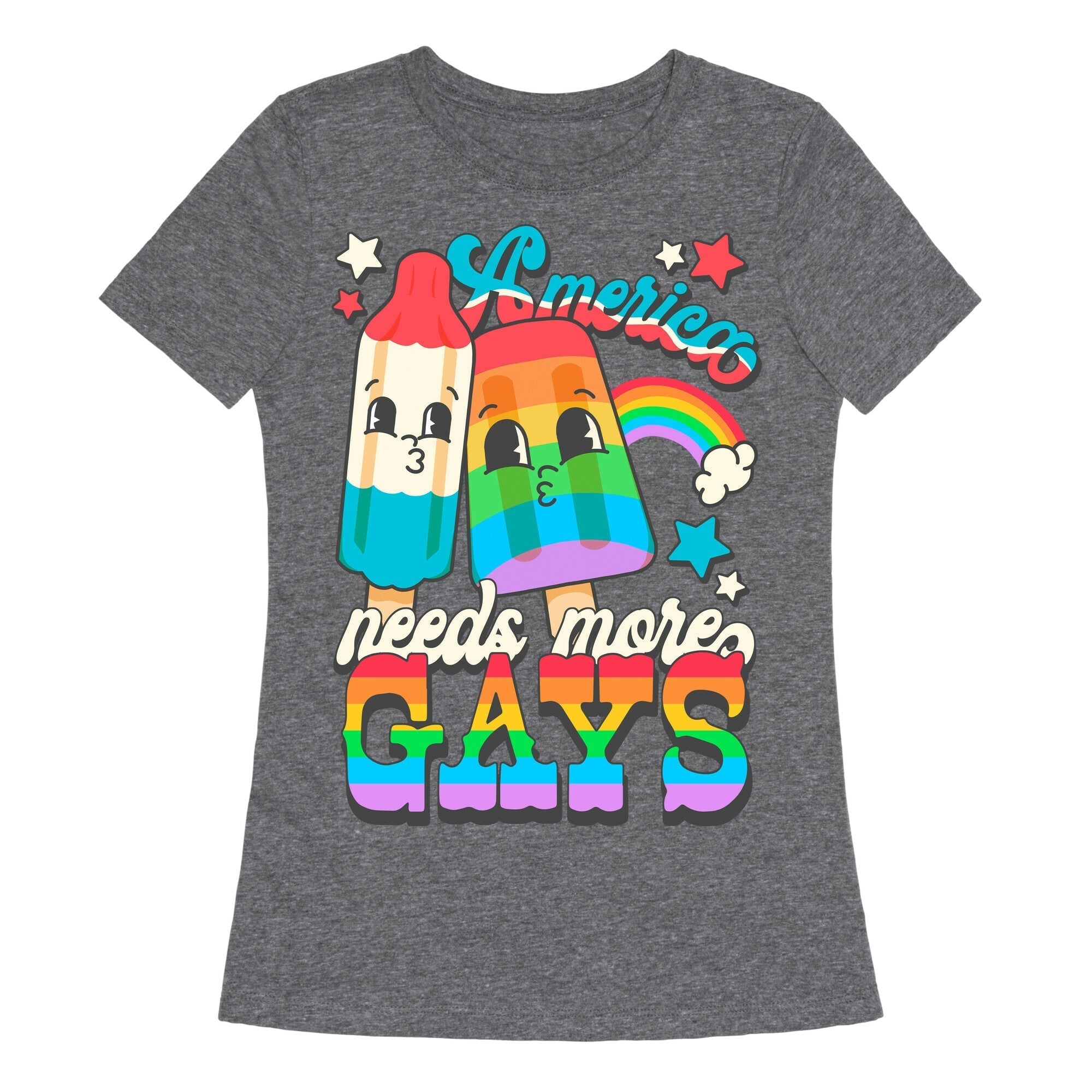 America Needs More Gays Womens Triblend Tee Hoodie, Sweatshirt | CoreVibeTees.com (Image 2)