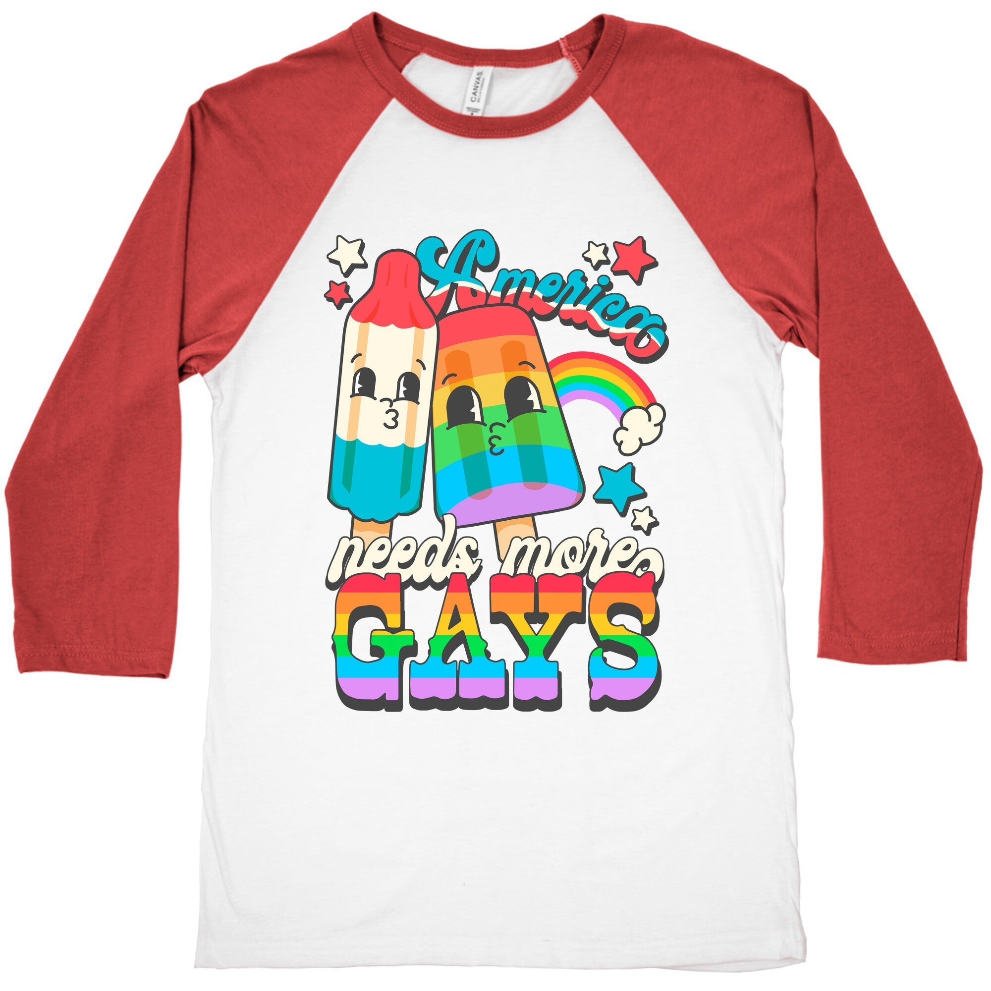 America Needs More Gays Baseball Tee Style001 Hoodie, Sweatshirt | CoreVibeTees.com (Image 1)