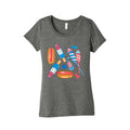 Fourth of July Wieners Pattern Womens Triblend Tee Hoodie, Sweatshirt | CoreVibeTees.com (Image 1)