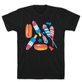 Fourth of July Wieners Pattern T-Shirt Style001 Hoodie, Sweatshirt | CoreVibeTees.com (Image 1)
