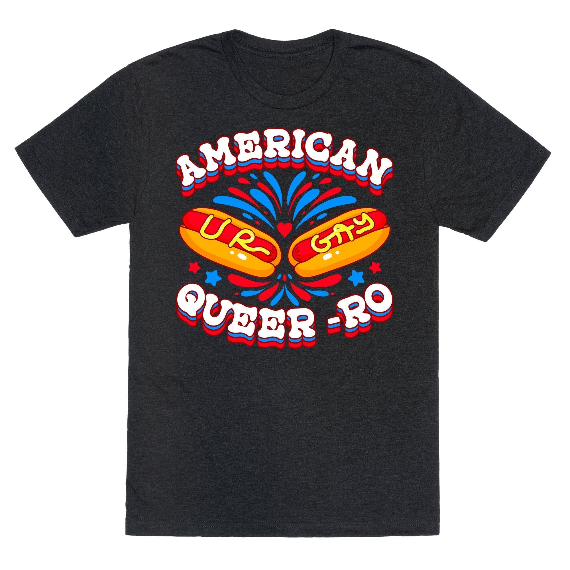 America Queer-Ro Unisex Triblend Tee Hoodie, Sweatshirt | CoreVibeTees.com (Image 1)