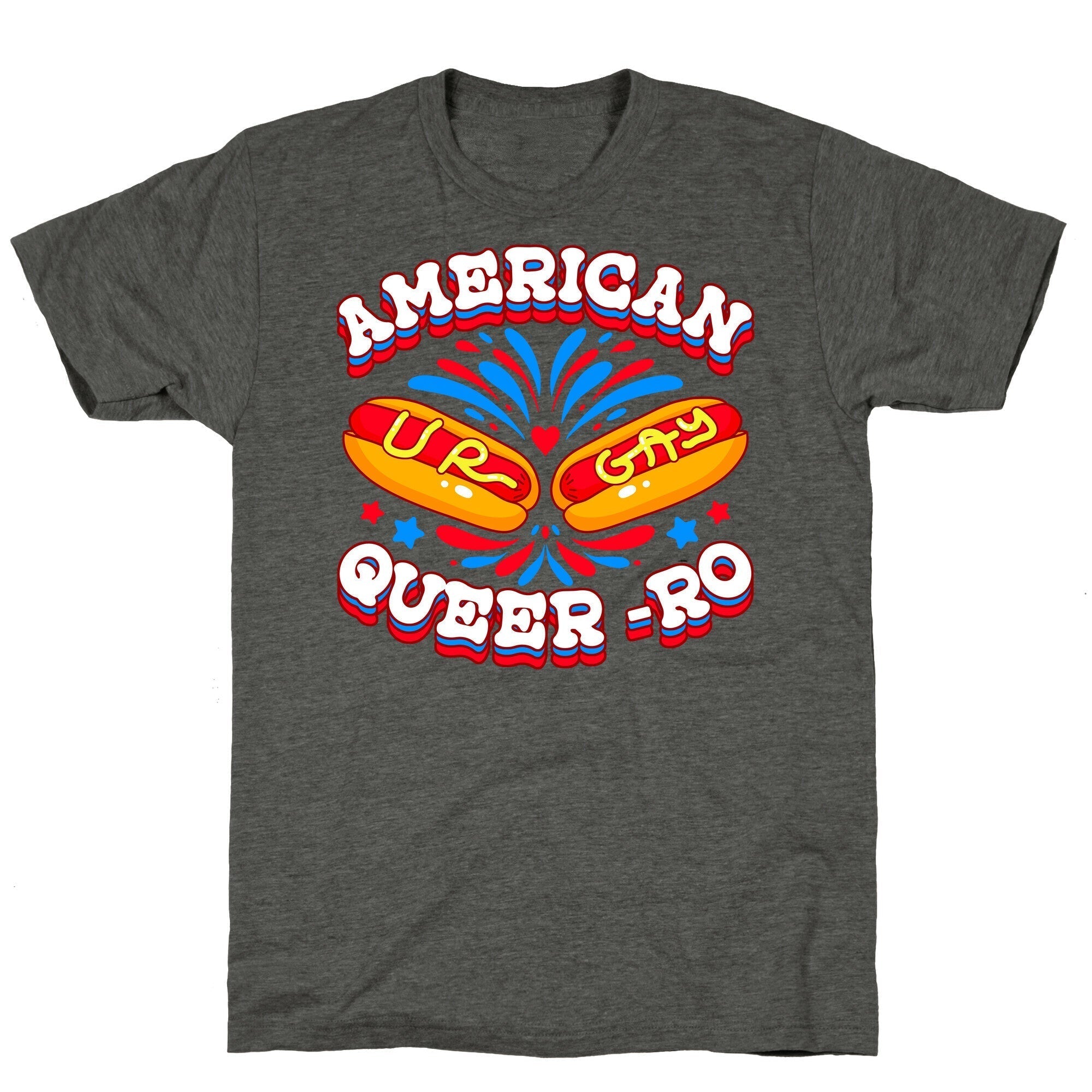 America Queer-Ro Unisex Triblend Tee Hoodie, Sweatshirt | CoreVibeTees.com (Image 3)