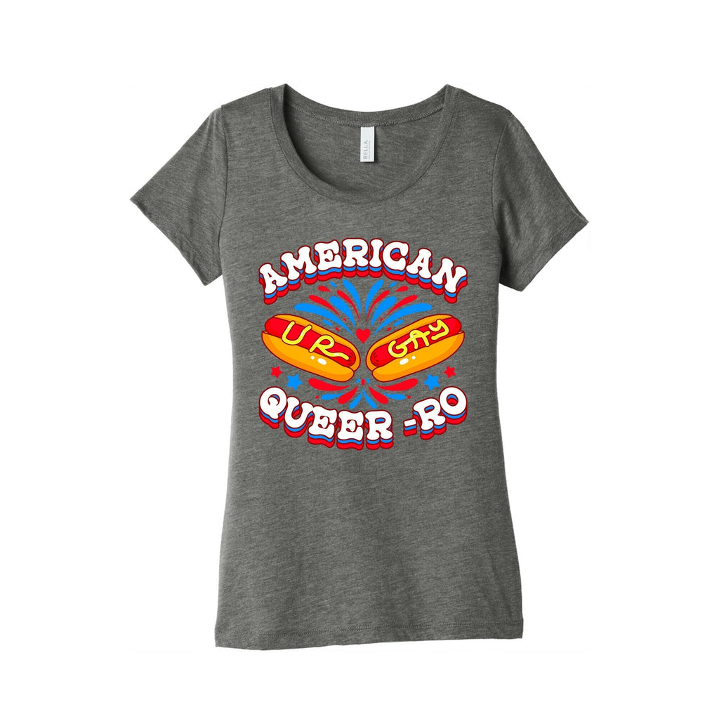 America Queer-Ro Womens Triblend Tee Hoodie, Sweatshirt | CoreVibeTees.com (Image 4)