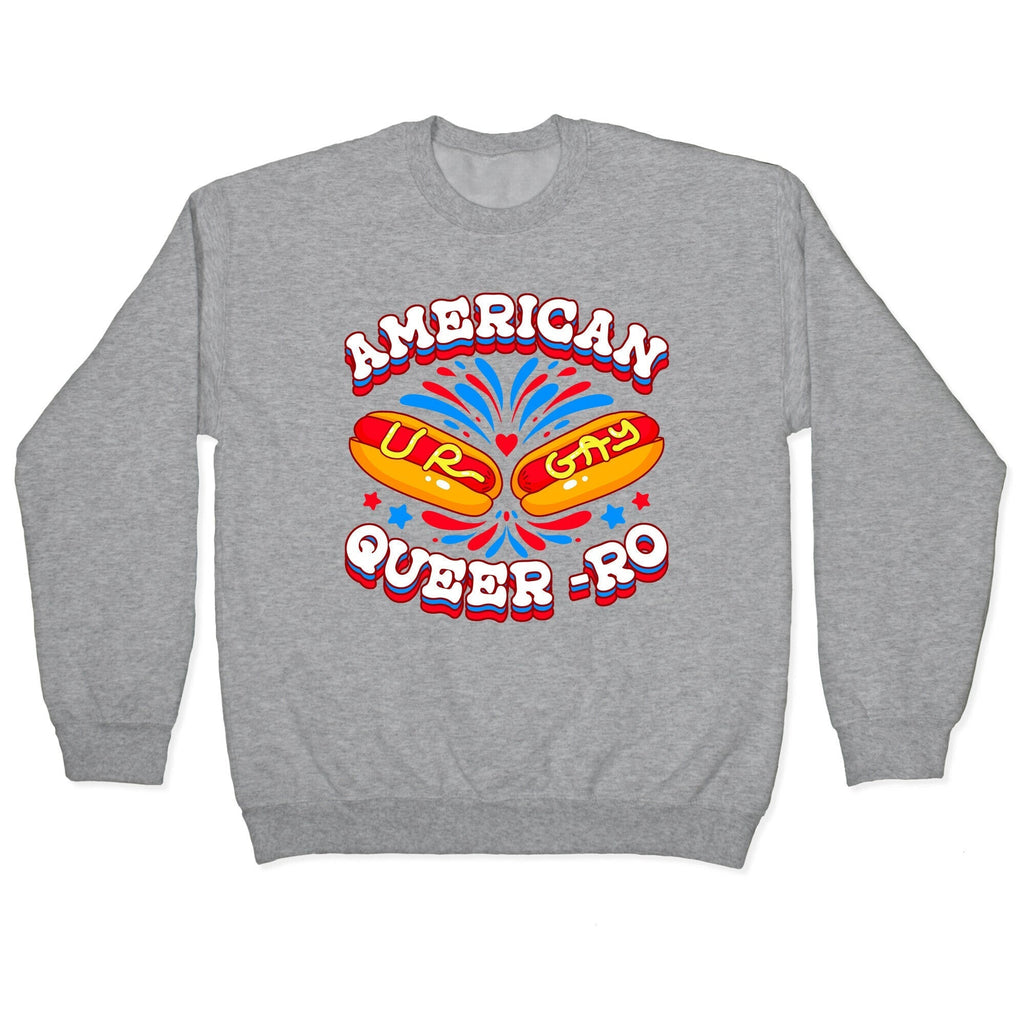 America Queer-Ro Crewneck Sweatshirt T-Shirts, Hoodie | CoreVibeTees.com (Image 2)
