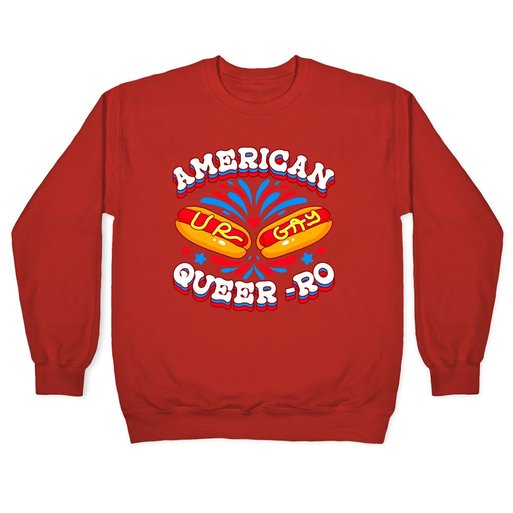 America Queer-Ro Crewneck Sweatshirt T-Shirts, Hoodie | CoreVibeTees.com (Image 5)