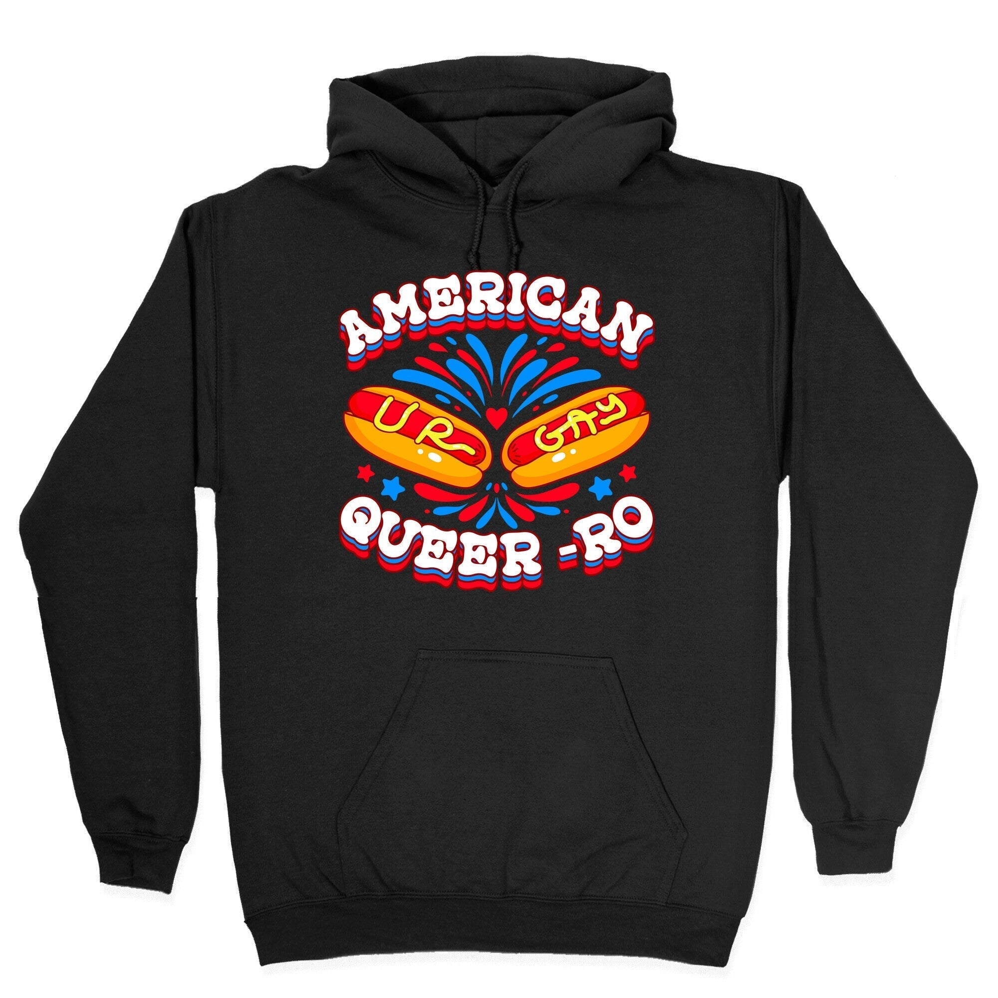 America Queer-Ro Hoodie T-Shirts, Sweatshirt | CoreVibeTees.com (Image 3)