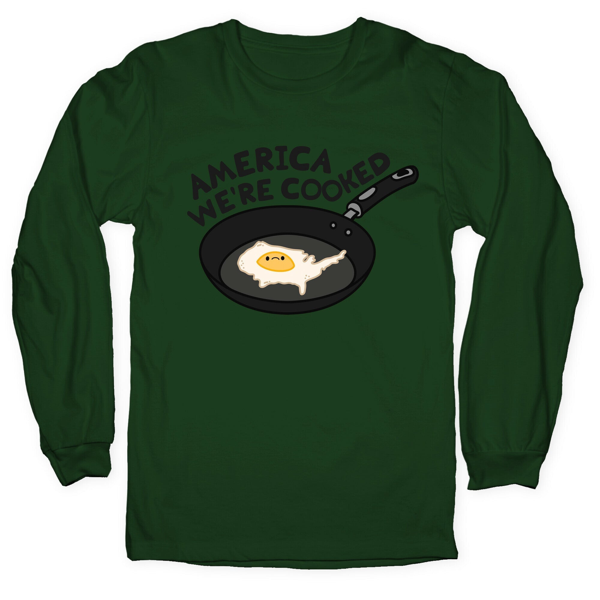 America Were Cooked Longsleeve Tee Hoodie, Sweatshirt | CoreVibeTees.com (Image 2)