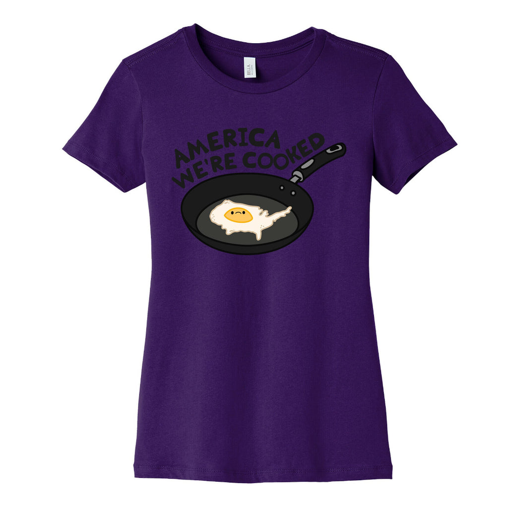 America Were Cooked Womens Cotton Tee Hoodie, Sweatshirt | CoreVibeTees.com (Image 4)