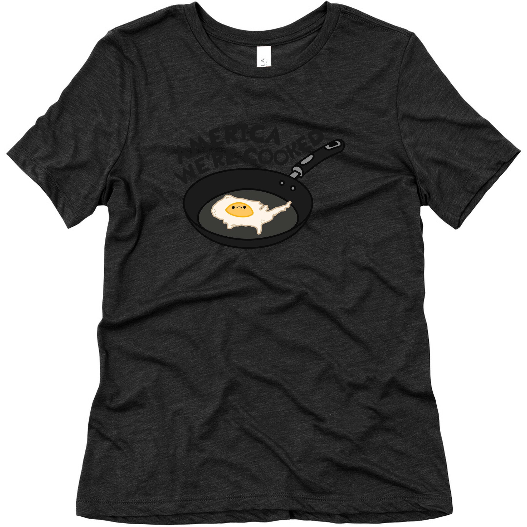 America Were Cooked Womens Triblend Tee Hoodie, Sweatshirt | CoreVibeTees.com (Image 1)