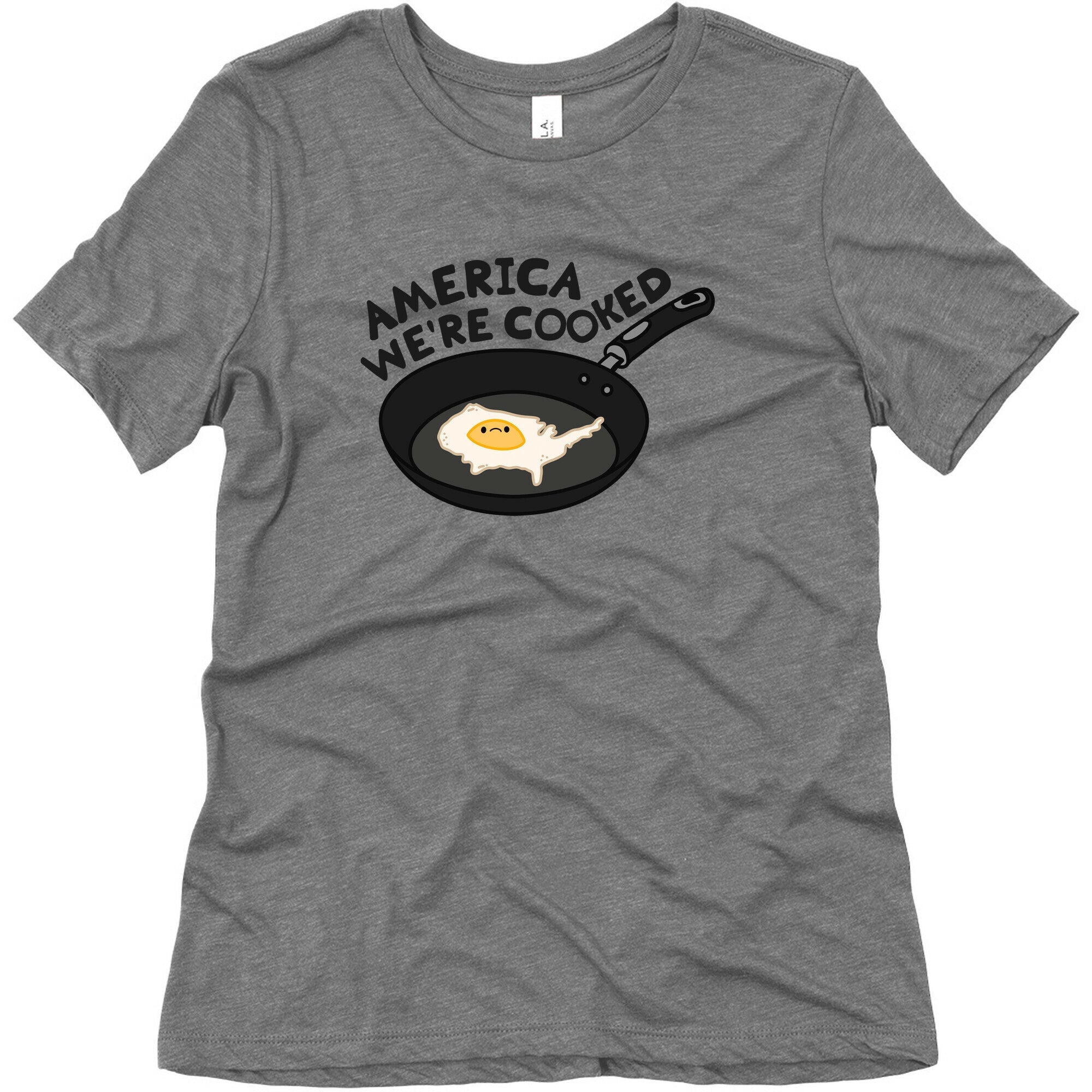 America Were Cooked Womens Triblend Tee Hoodie, Sweatshirt | CoreVibeTees.com (Image 3)