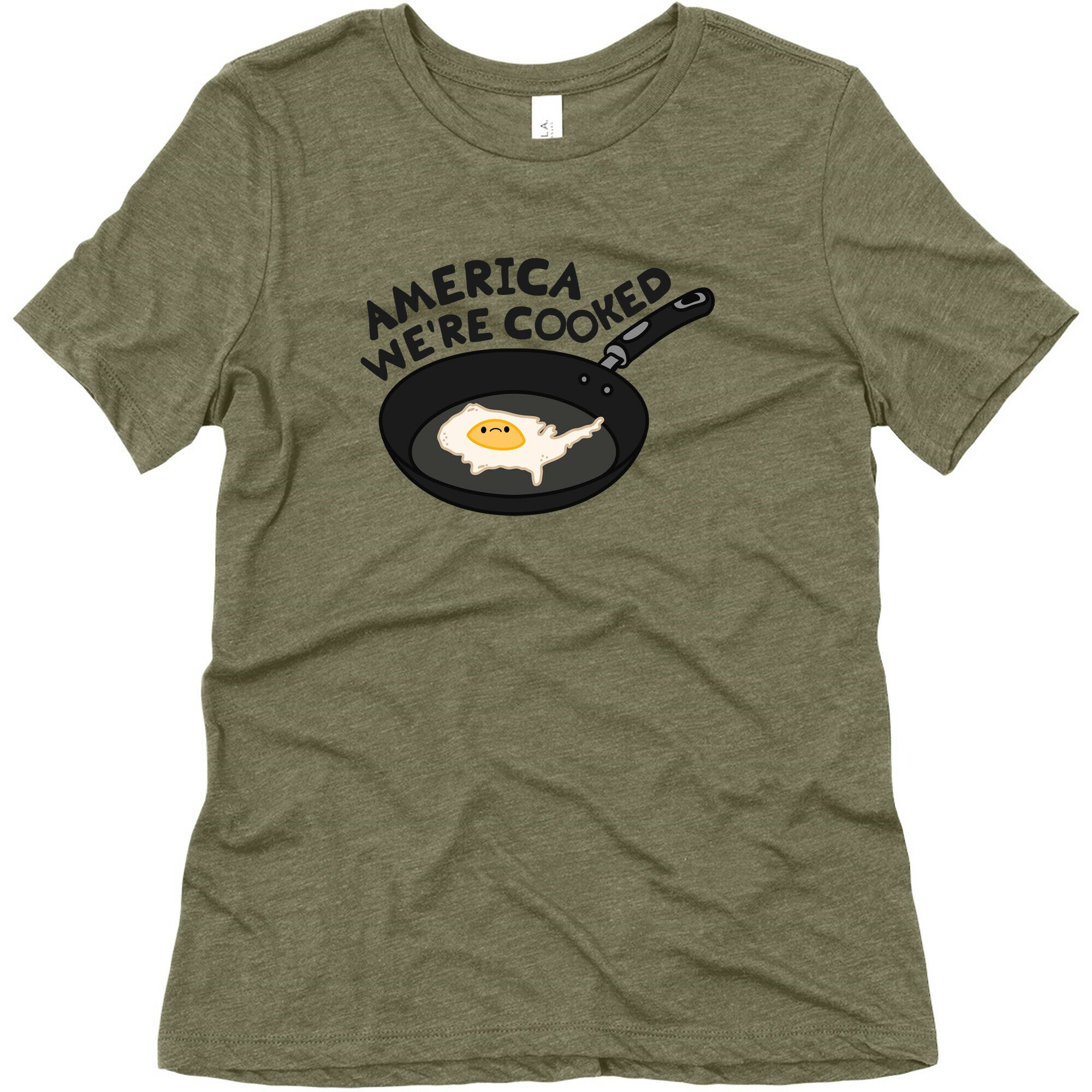 America Were Cooked Womens Triblend Tee Hoodie, Sweatshirt | CoreVibeTees.com (Image 4)