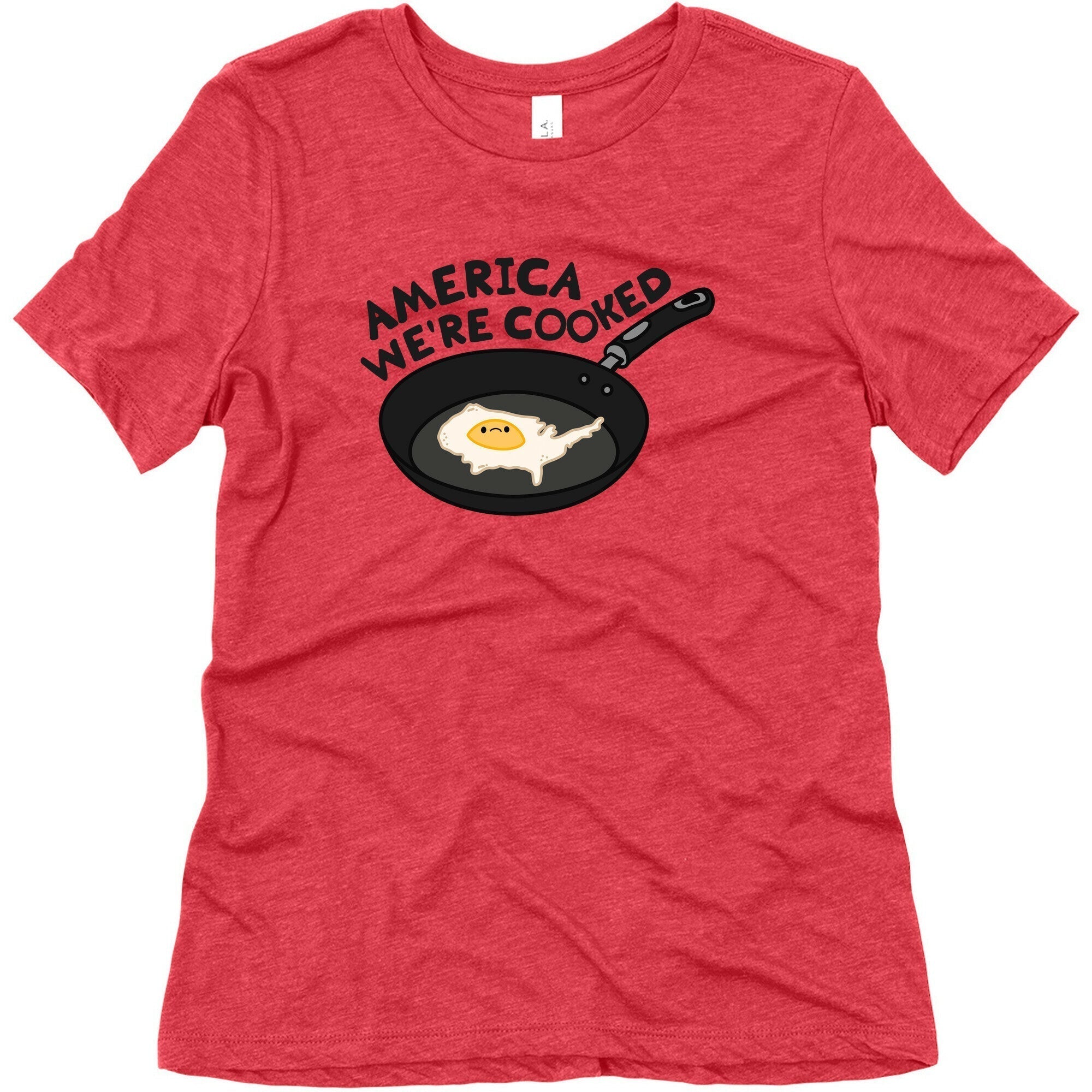 America Were Cooked Womens Triblend Tee Hoodie, Sweatshirt | CoreVibeTees.com (Image 5)