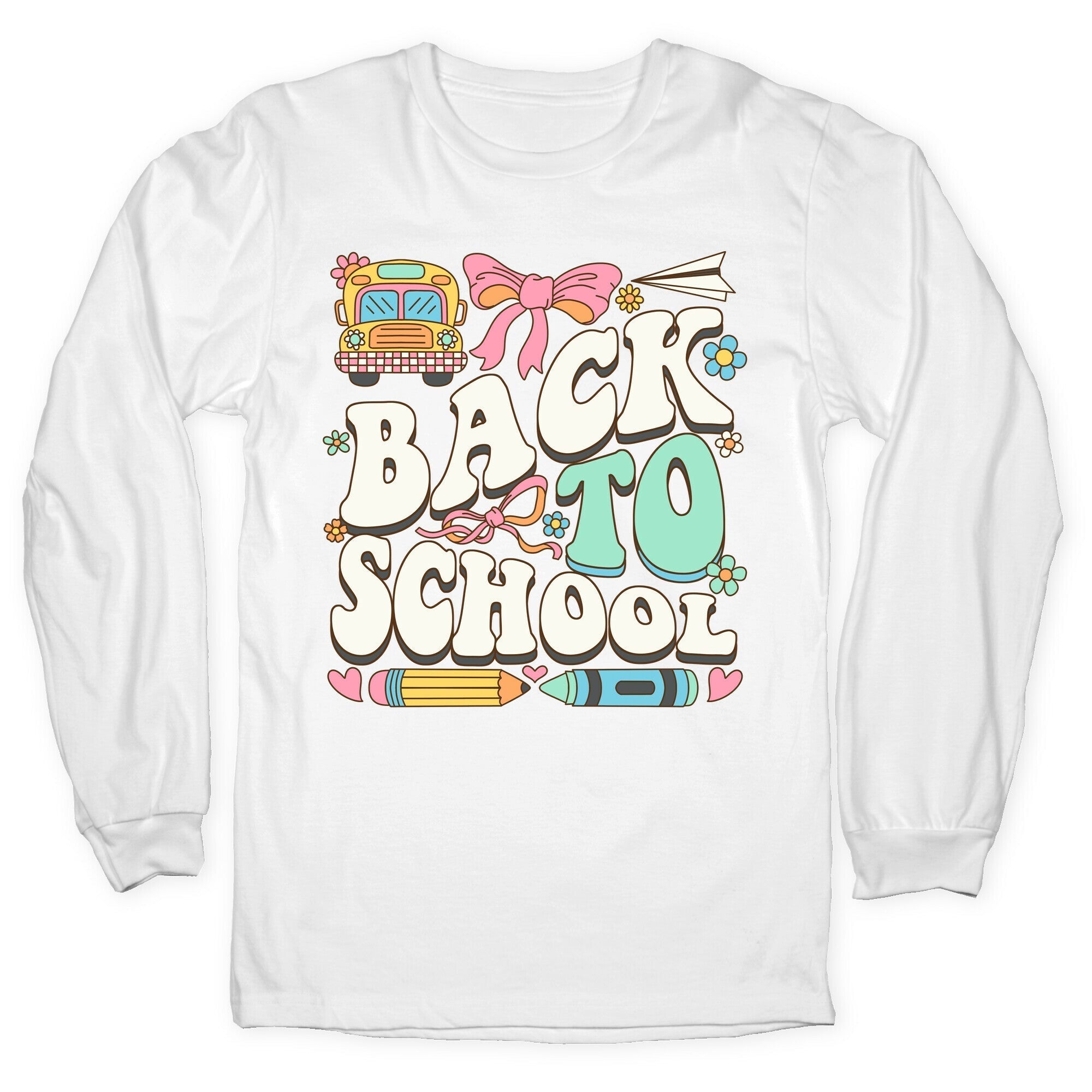 Back To School Longsleeve Tee Hoodie, Sweatshirt | CoreVibeTees.com (Image 5)