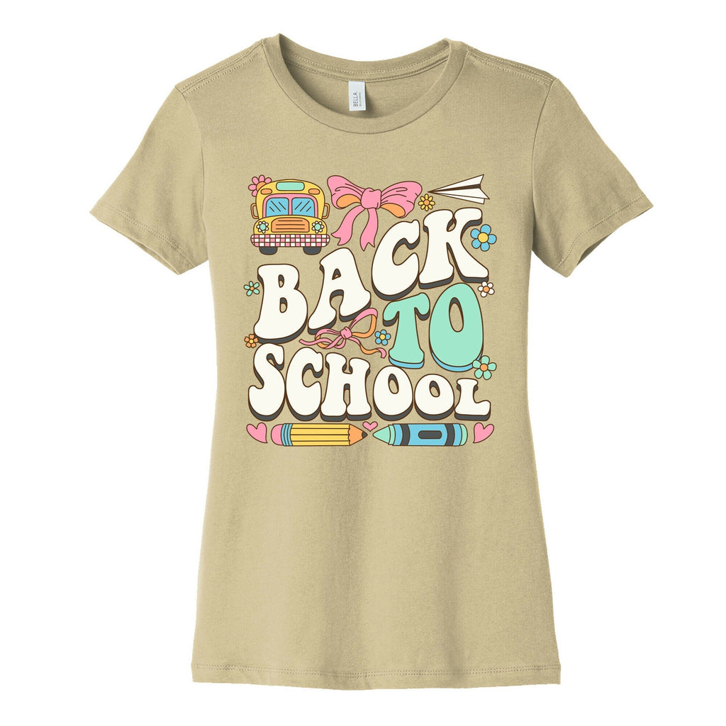 Back To School Womens Cotton Tee Hoodie, Sweatshirt | CoreVibeTees.com (Image 3)