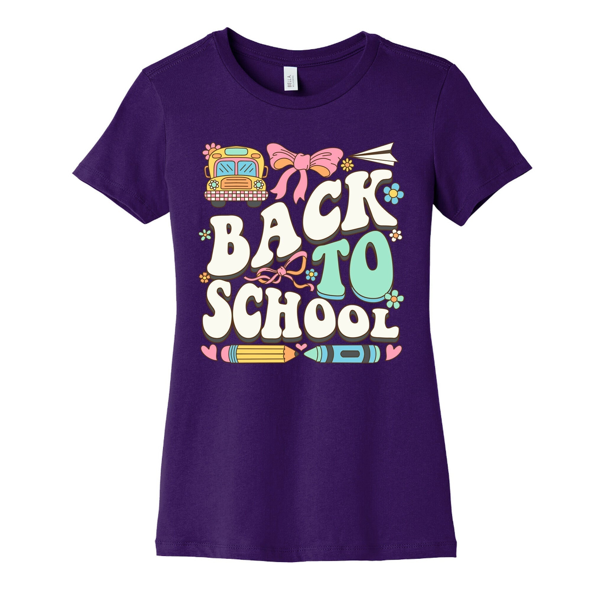 Back To School Womens Cotton Tee Hoodie, Sweatshirt | CoreVibeTees.com (Image 4)