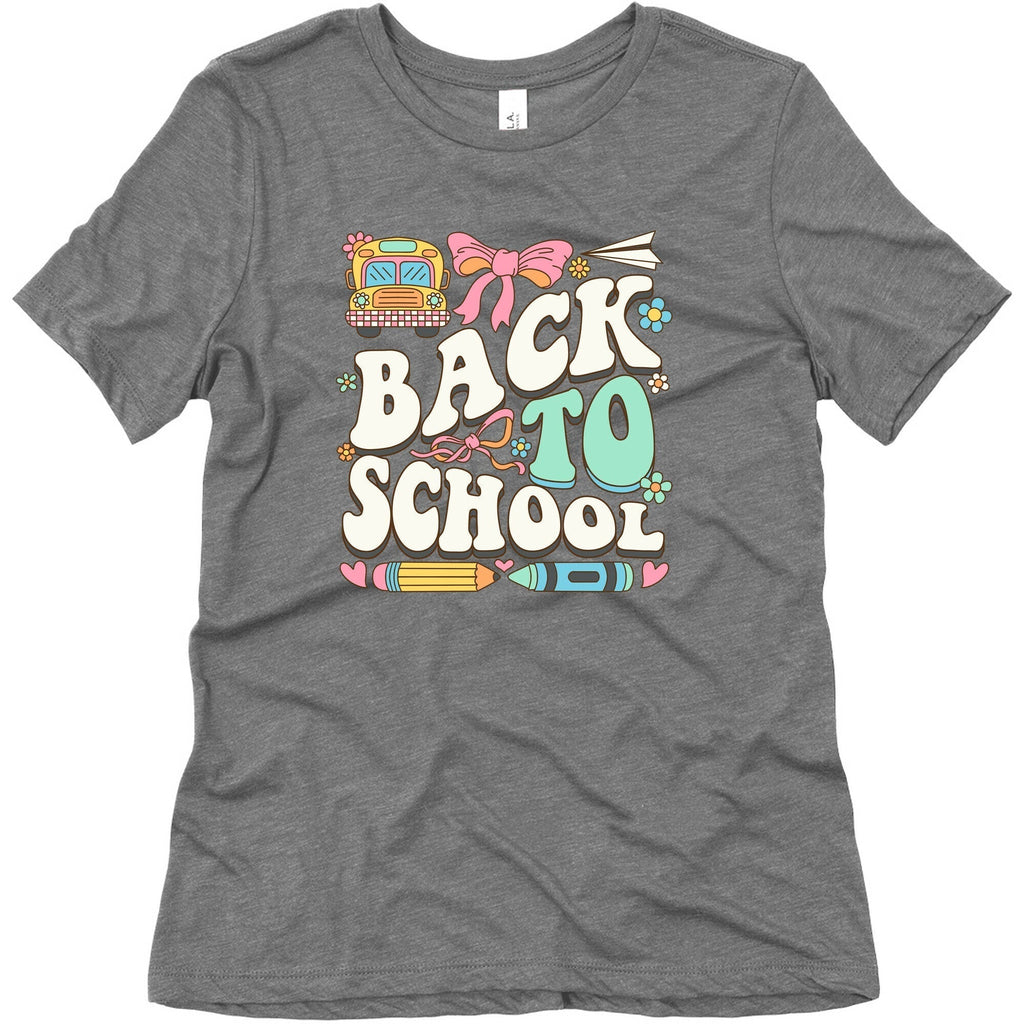 Back To School Womens Triblend Tee Hoodie, Sweatshirt | CoreVibeTees.com (Image 3)
