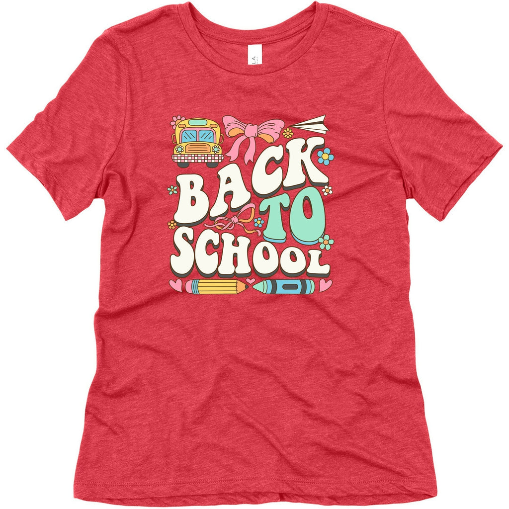 Back To School Womens Triblend Tee Hoodie, Sweatshirt | CoreVibeTees.com (Image 5)