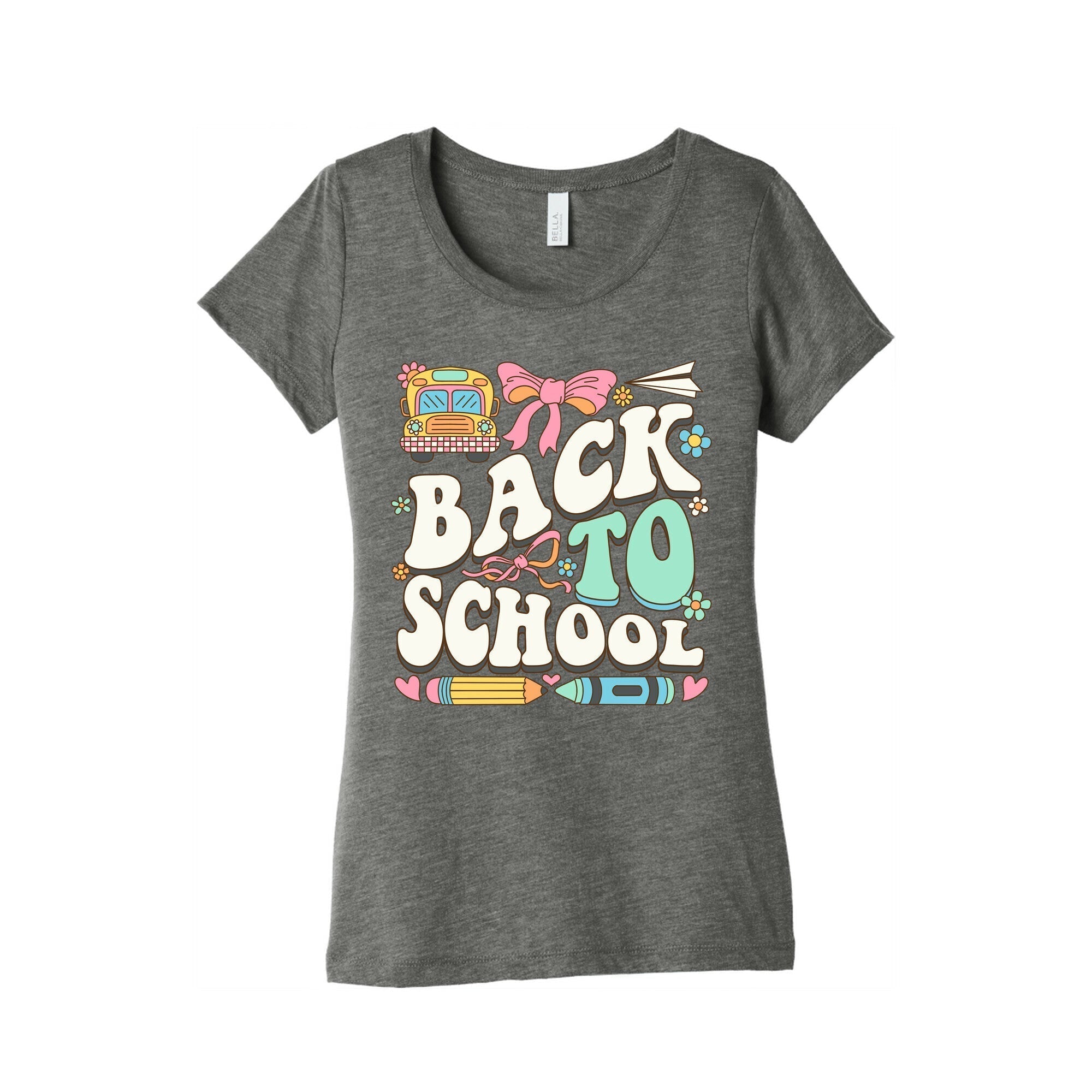 Back To School Womens Triblend Tee Hoodie, Sweatshirt | CoreVibeTees.com (Image 2)