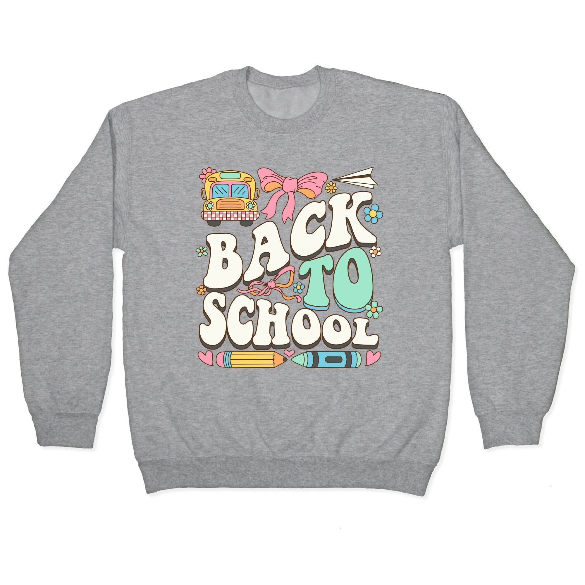 Back To School Crewneck Sweatshirt Style001 T-Shirts, Hoodie | CoreVibeTees.com (Image 2)