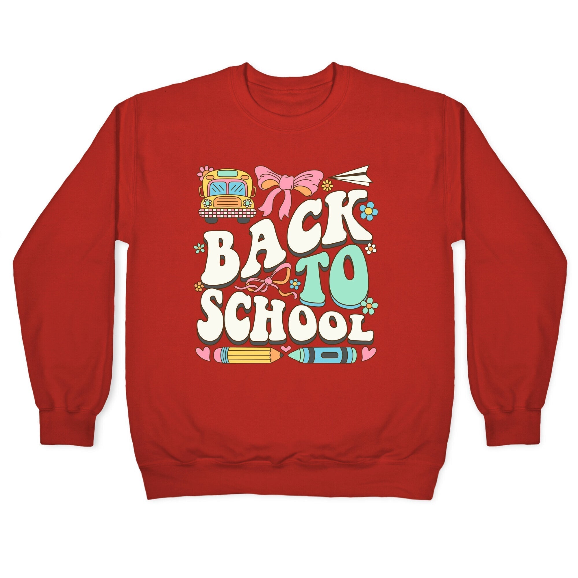 Back To School Crewneck Sweatshirt Style001 T-Shirts, Hoodie | CoreVibeTees.com (Image 5)