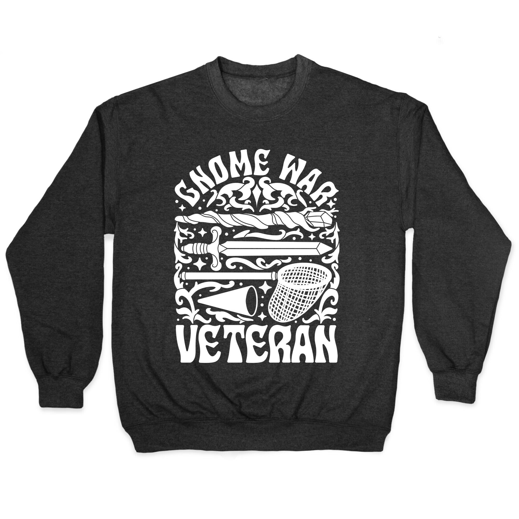 Gnome War Veteran Crewneck Sweatshirt Style001 T-Shirts, Hoodie | CoreVibeTees.com (Image 1)