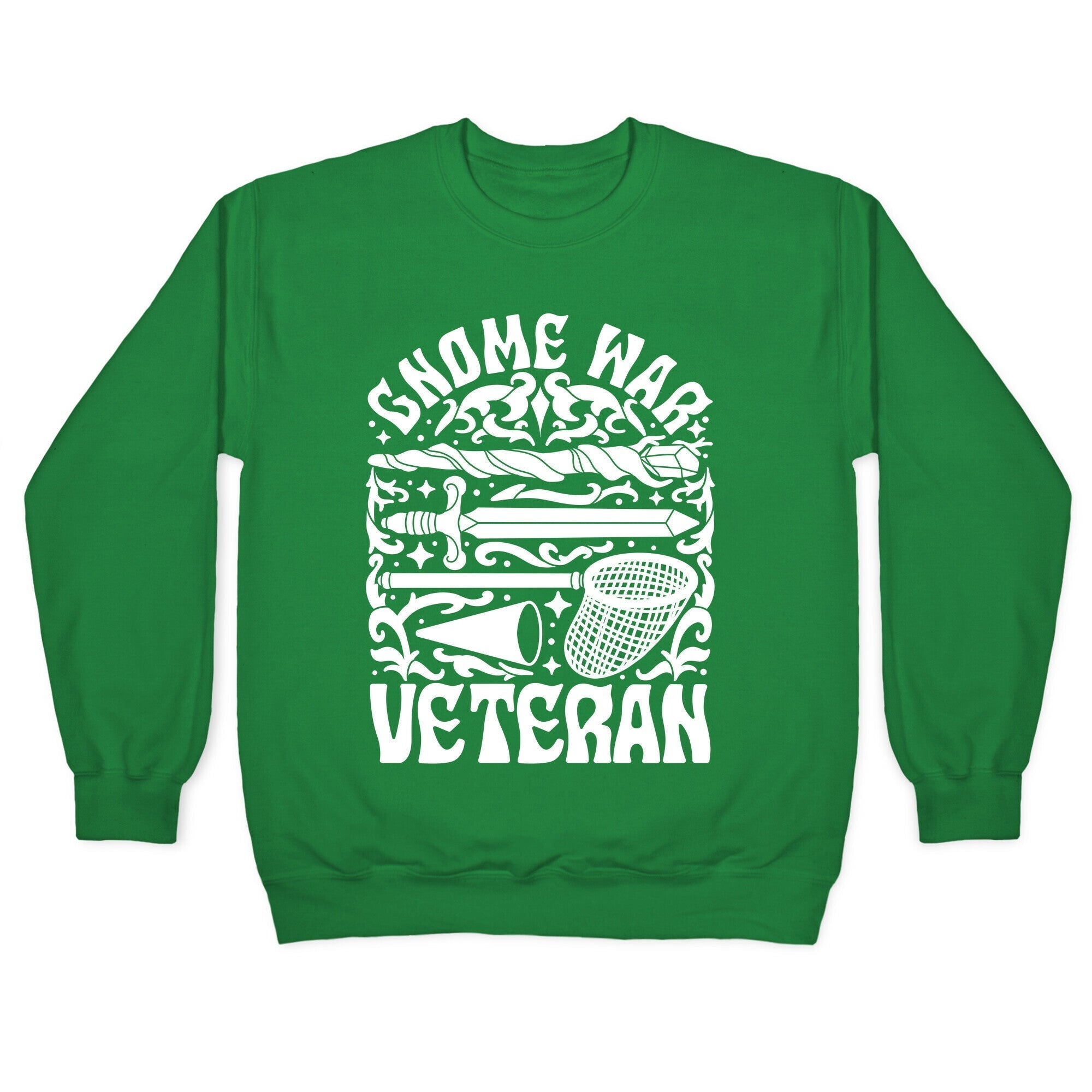 Gnome War Veteran Crewneck Sweatshirt Style001 T-Shirts, Hoodie | CoreVibeTees.com (Image 3)