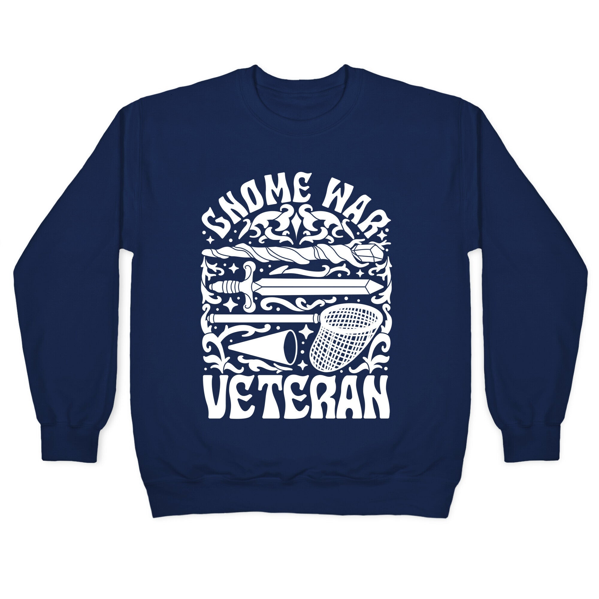 Gnome War Veteran Crewneck Sweatshirt Style001 T-Shirts, Hoodie | CoreVibeTees.com (Image 4)