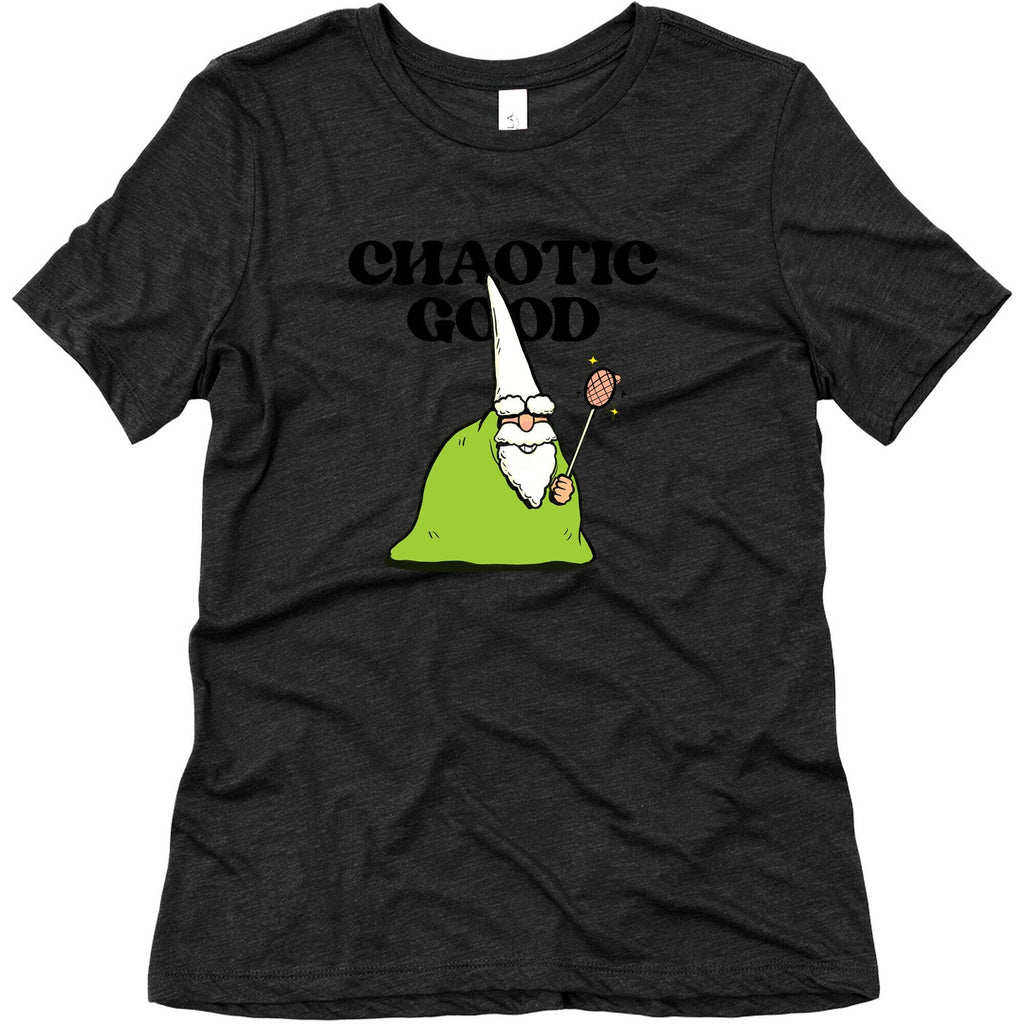 Chaotic Good Gnome Womens Triblend Tee Hoodie, Sweatshirt | CoreVibeTees.com (Image 1)