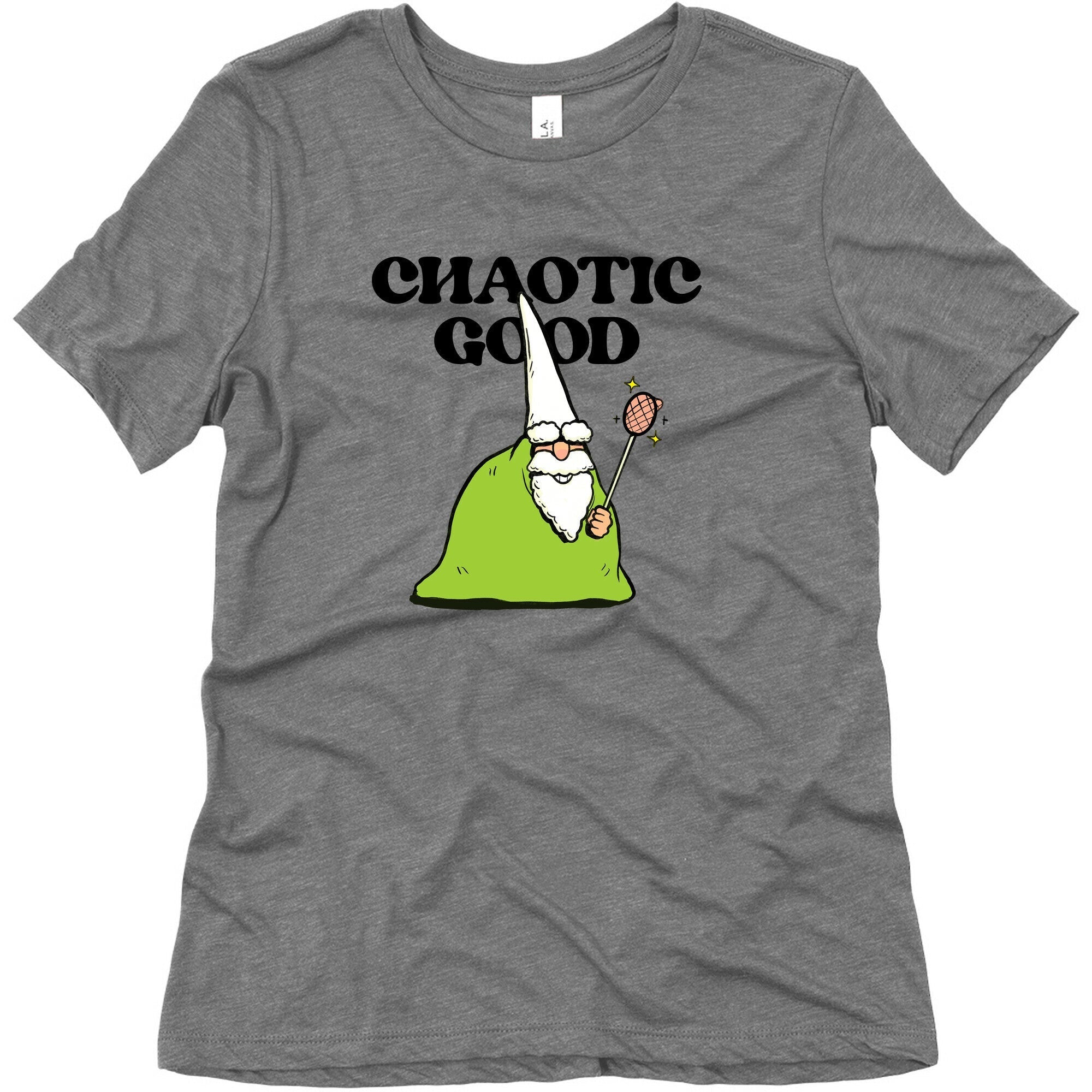 Chaotic Good Gnome Womens Triblend Tee Hoodie, Sweatshirt | CoreVibeTees.com (Image 3)