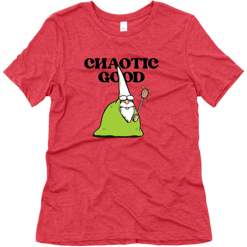 Chaotic Good Gnome Womens Triblend Tee Hoodie, Sweatshirt | CoreVibeTees.com (Image 5)