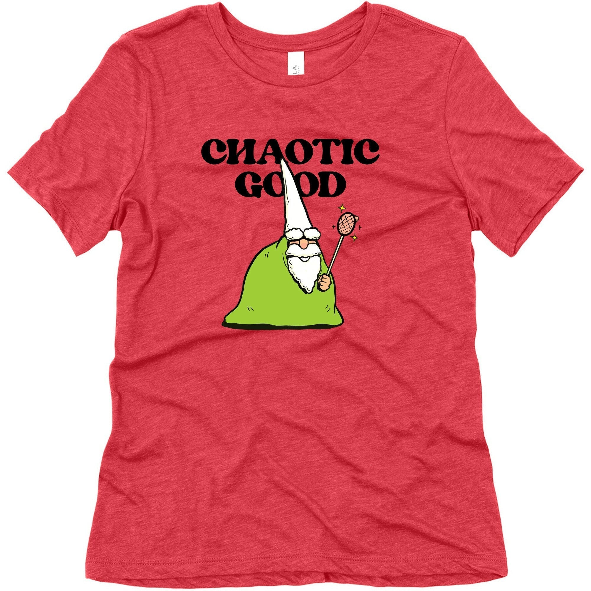 Chaotic Good Gnome Womens Triblend Tee Hoodie, Sweatshirt | CoreVibeTees.com (Image 5)