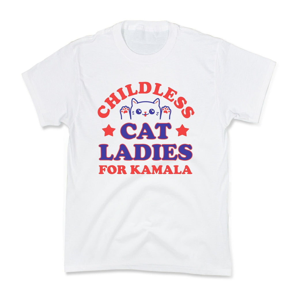 Childless Cat Ladies for Kamala Kids Tee Hoodie, Sweatshirt | CoreVibeTees.com (Image 3)