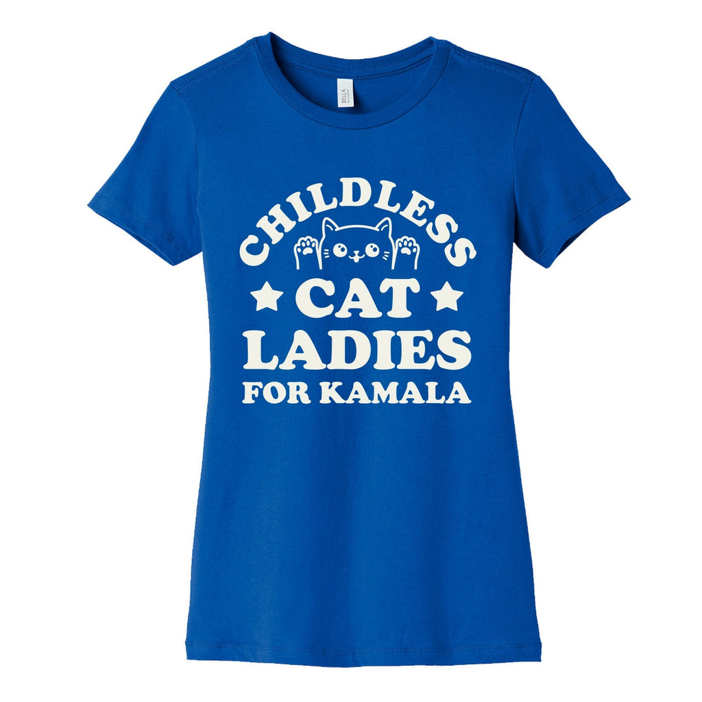 Childless Cat Ladies for Kamala Womens Cotton Tee Style001 Hoodie, Sweatshirt | CoreVibeTees.com (Image 2)