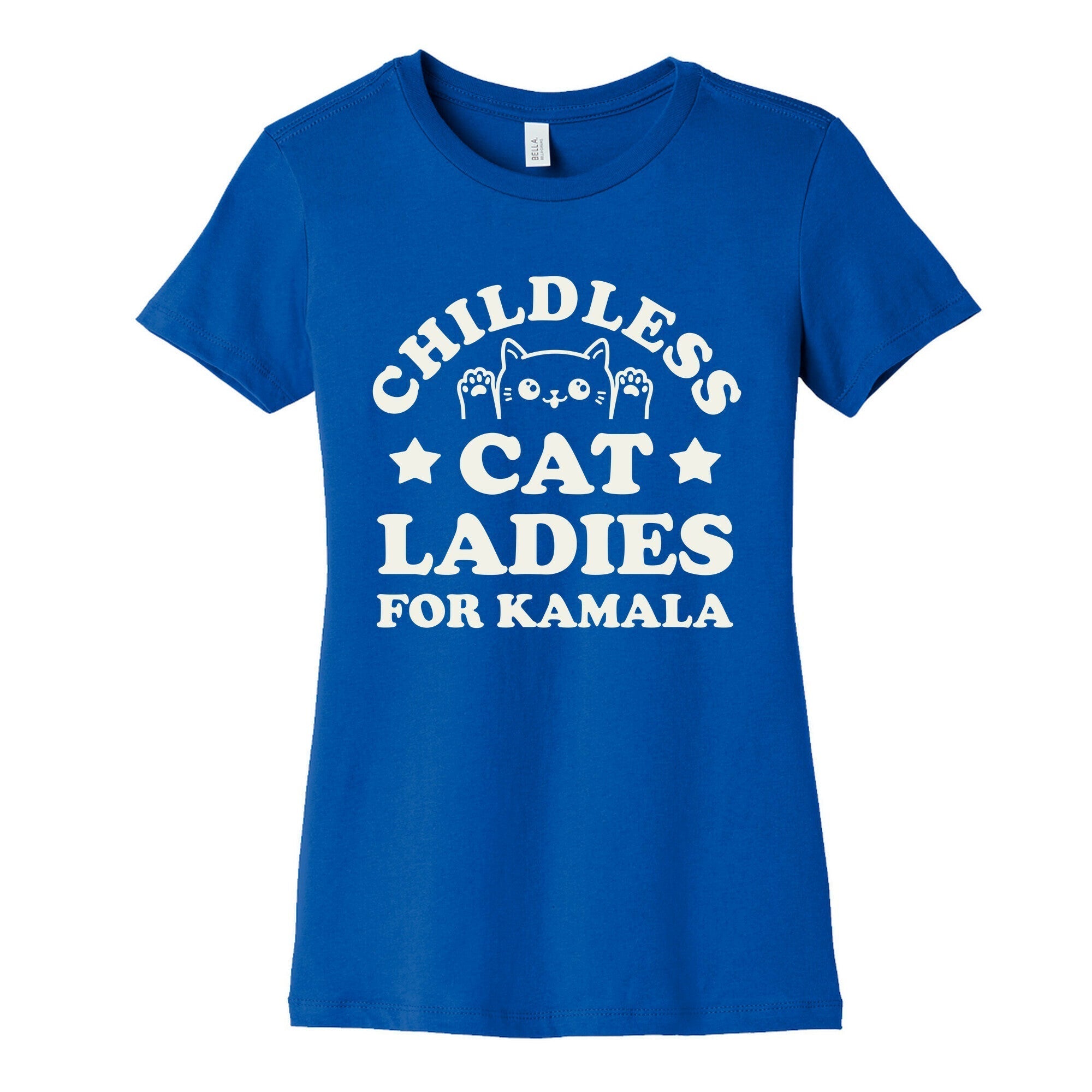 Childless Cat Ladies for Kamala Womens Cotton Tee Style001 Hoodie, Sweatshirt | CoreVibeTees.com (Image 2)