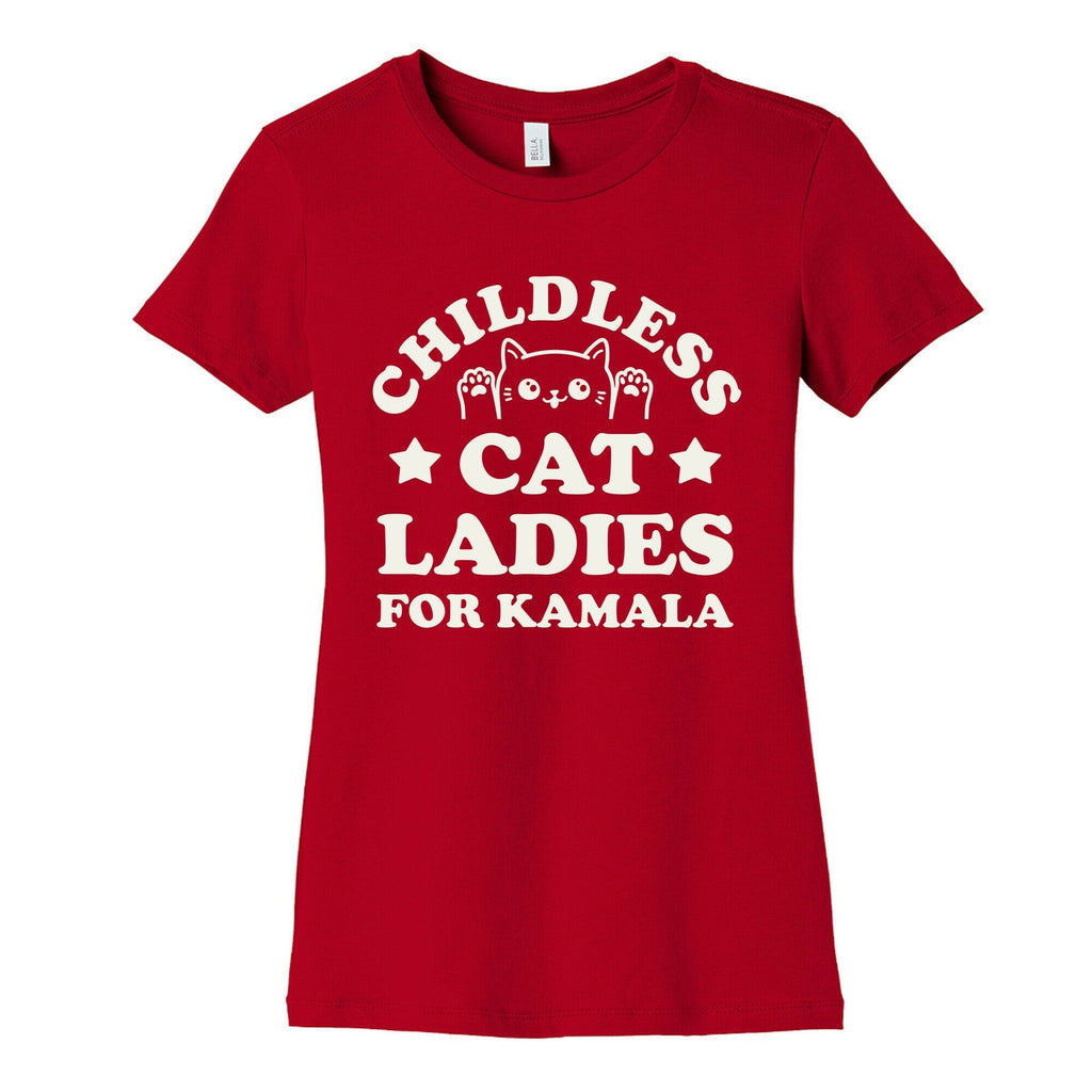 Childless Cat Ladies for Kamala Womens Cotton Tee Style001 Hoodie, Sweatshirt | CoreVibeTees.com (Image 4)