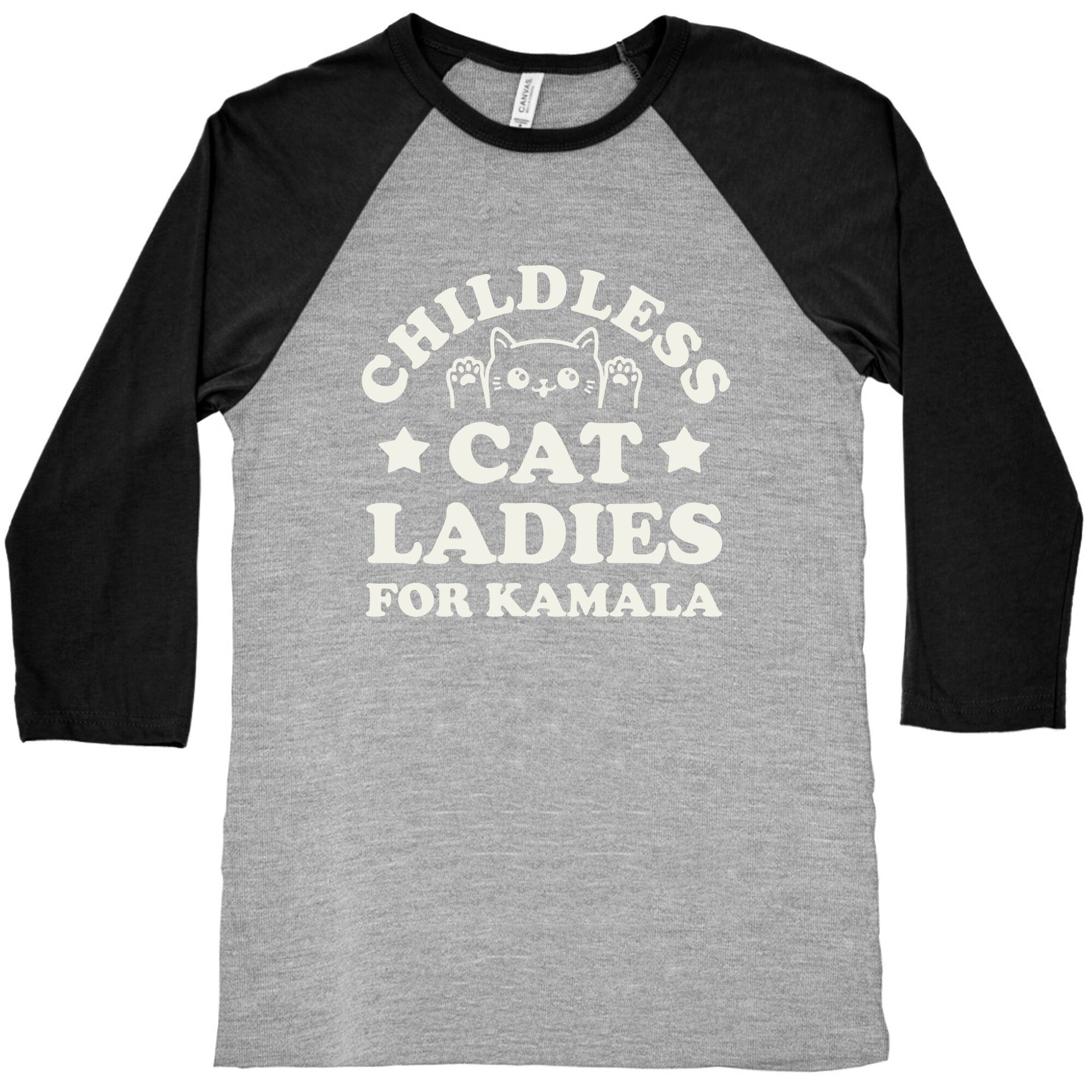 Childless Cat Ladies for Kamala Baseball Tee Style001 Hoodie, Sweatshirt | CoreVibeTees.com (Image 4)