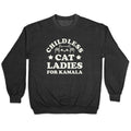 Childless Cat Ladies for Kamala Crewneck Sweatshirt Style001 T-Shirts, Hoodie | CoreVibeTees.com (Image 1)