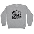 Childless Cat Ladies for Kamala Crewneck Sweatshirt Style002 T-Shirts, Hoodie | CoreVibeTees.com (Image 1)