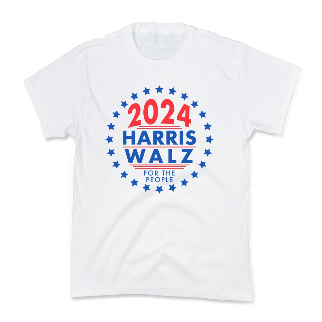 2024 Harris Walz For The People Kids Tee Hoodie, Sweatshirt | CoreVibeTees.com (Image 3)