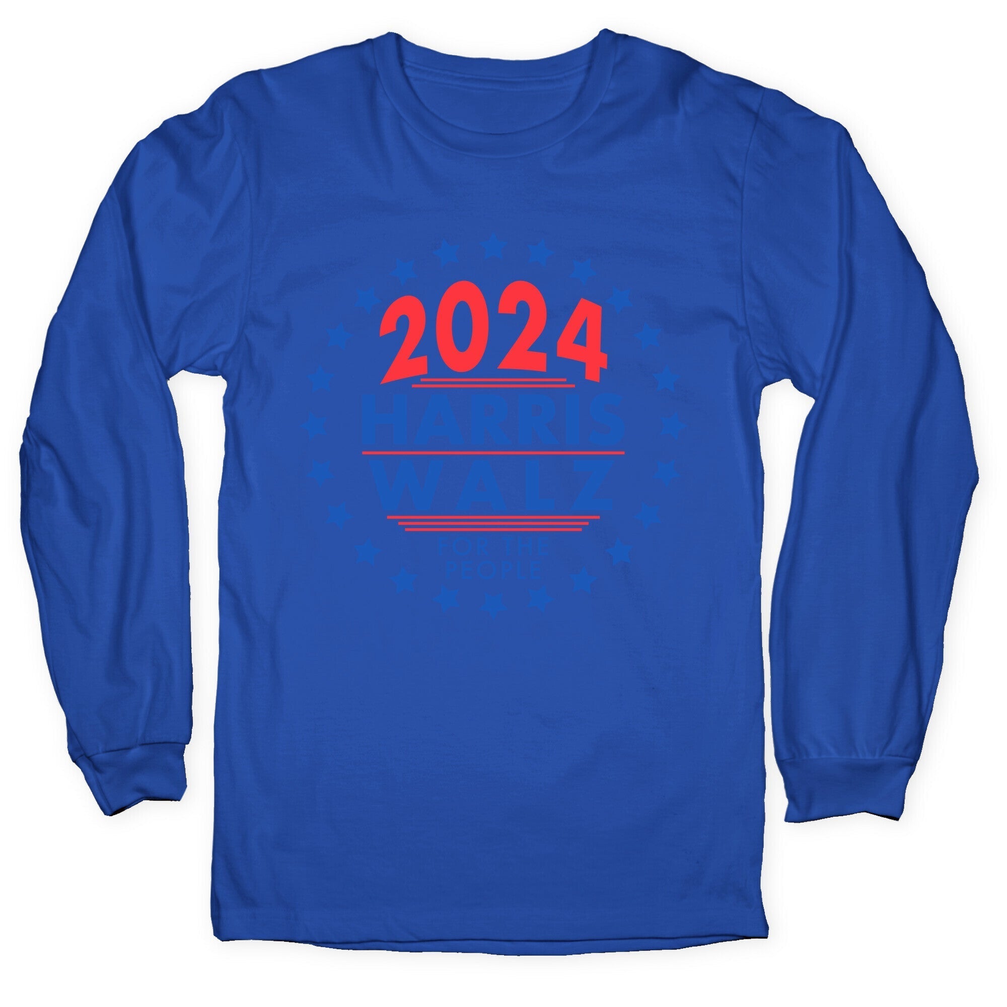 2024 Harris Walz For The People Longsleeve Tee Hoodie, Sweatshirt | CoreVibeTees.com (Image 4)
