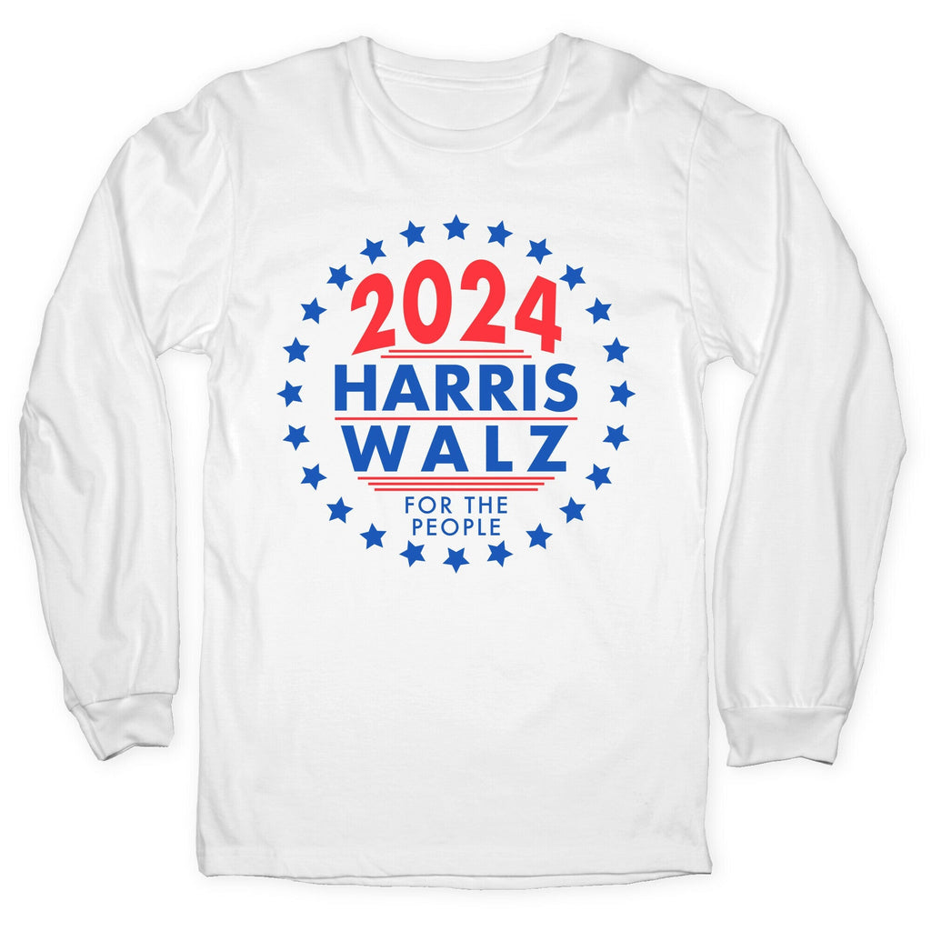 2024 Harris Walz For The People Longsleeve Tee Hoodie, Sweatshirt | CoreVibeTees.com (Image 5)