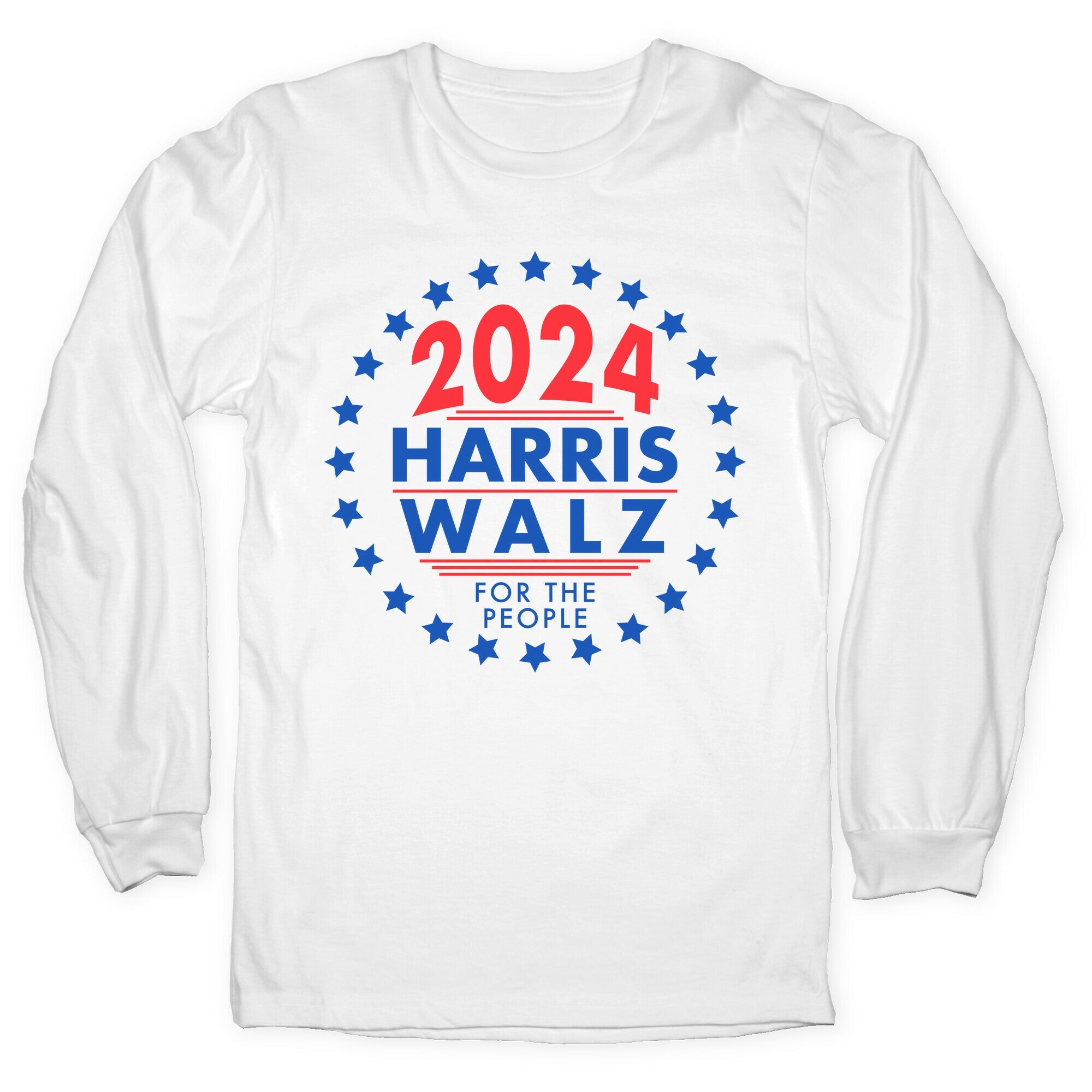 2024 Harris Walz For The People Longsleeve Tee Hoodie, Sweatshirt | CoreVibeTees.com (Image 5)