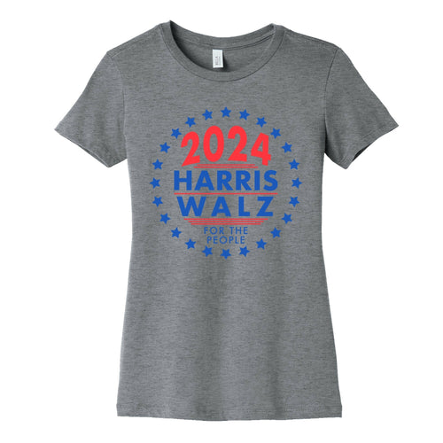 2024 Harris Walz For The People Womens Cotton Tee Hoodie, Sweatshirt | CoreVibeTees.com (Image 1)