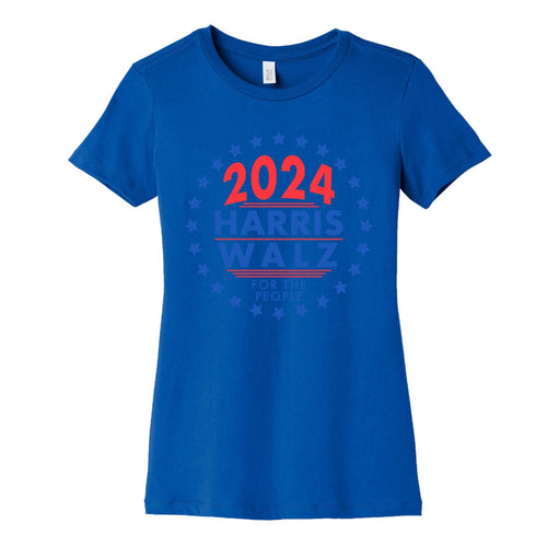 2024 Harris Walz For The People Womens Cotton Tee Hoodie, Sweatshirt | CoreVibeTees.com (Image 2)