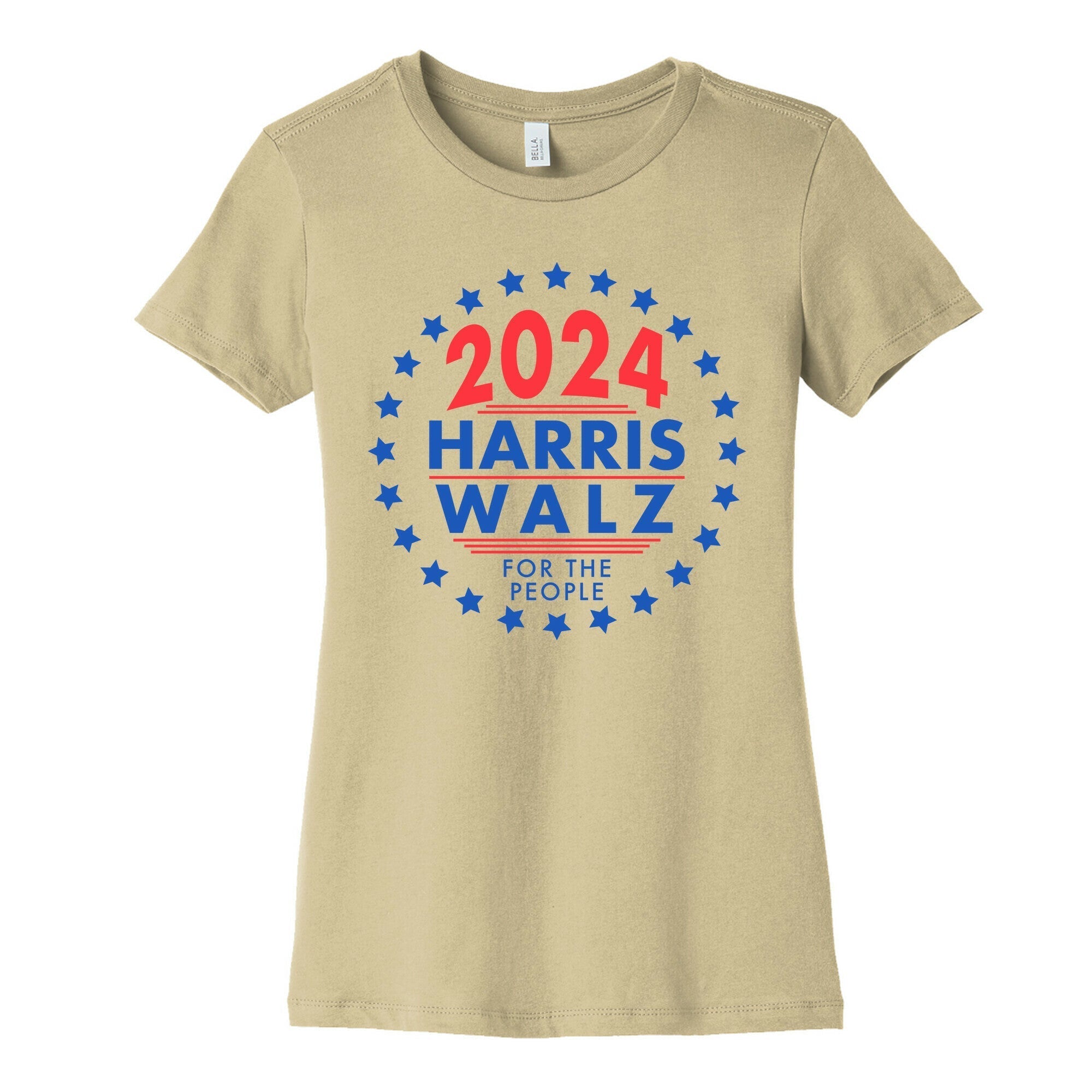 2024 Harris Walz For The People Womens Cotton Tee Hoodie, Sweatshirt | CoreVibeTees.com (Image 3)
