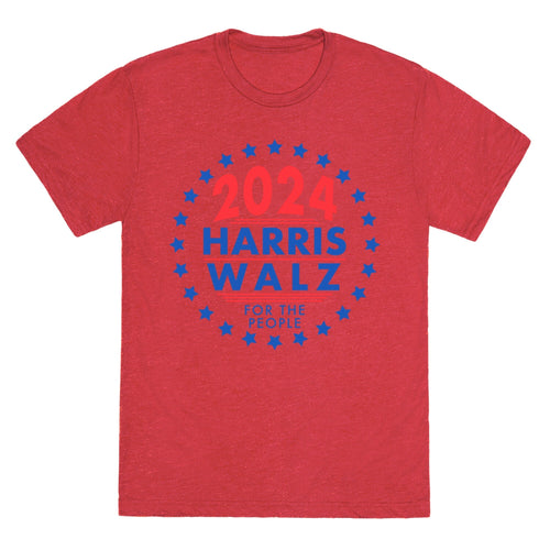 2024 Harris Walz For The People Unisex Triblend Tee Hoodie, Sweatshirt | CoreVibeTees.com (Image 2)