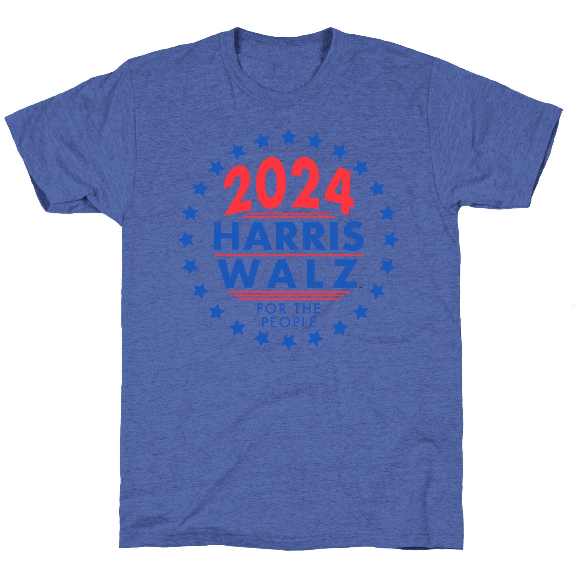 2024 Harris Walz For The People Unisex Triblend Tee Hoodie, Sweatshirt | CoreVibeTees.com (Image 3)