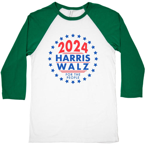 2024 Harris Walz For The People Baseball Tee Hoodie, Sweatshirt | CoreVibeTees.com (Image 1)
